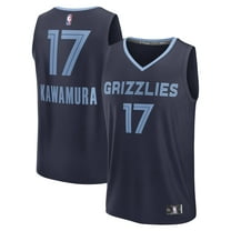 Men's Fanatics Yuki Kawamura Navy Memphis Grizzlies Fast Break Replica Player Jersey - Icon Edition