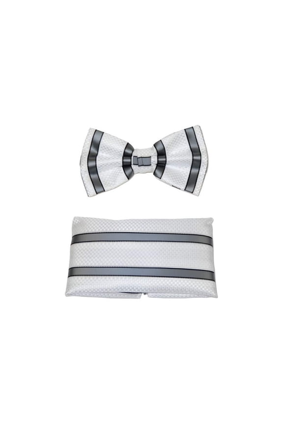 Men's Fancy Bow Tie/Hankie Set By J.Valintin Soft Microfiber Silky JVBT-35