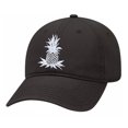 thumbnail image 1 of Men's Fancy Pineapple Embroidered Unisex Twill Dad Hat Adjustable Baseball Cap, Black, 1 of 4