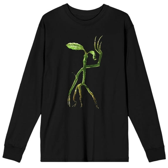 Men's Fantastic Beasts 2 Movie Bowtruckle Black Long Sleeve Graphic Tee- XL