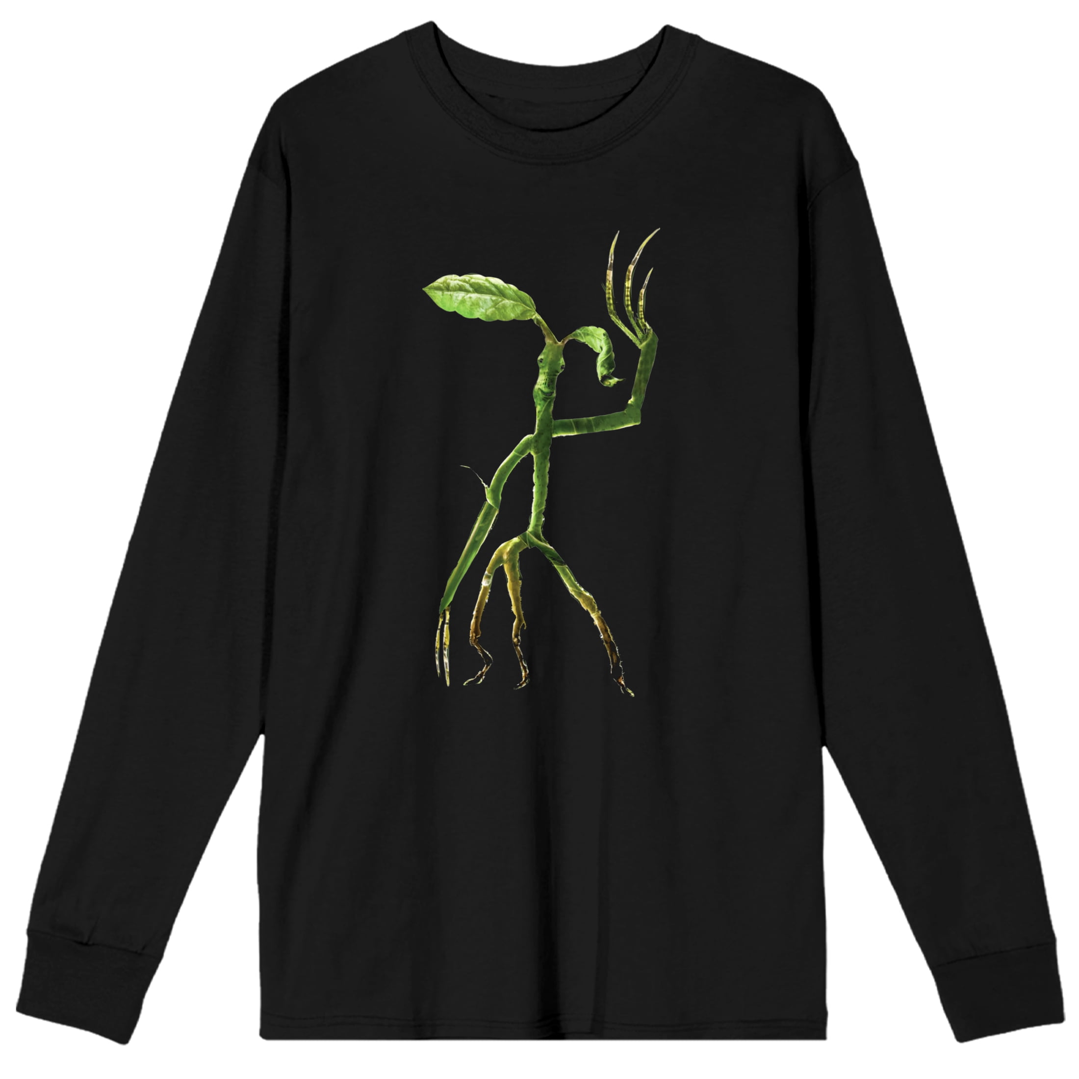 Men's Fantastic Beasts 2 Movie Bowtruckle Black Long Sleeve Graphic Tee