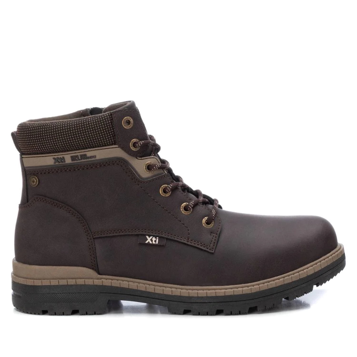 NEW XTI men\'s casual ankle boots in chocolate Men main image 3