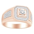 thumbnail image 1 of AFFY Men's Fashion Band Ring In 14k Rose Gold With 0.8 CT Round Cut White Natural Diamond With RING Size-5, 1 of 1