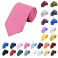 thumbnail image 1 of Men's Fashion Business 8cm Formal Wear Solid Color Polyester Silk Hand Tie, 1 of 6
