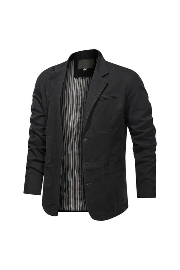 Men's Fashion Cardigan Sweater Jacket with Button Front and Functional Pockets