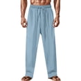 thumbnail image 1 of Men's Fashion Cargo Hiking Pants Drawstring Joggers Pants Workout Sweatpants Straight Leg Cargo Pants with Pockets, 1 of 9