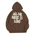 thumbnail image 1 of Men's Fashion Casual Digital Letter Print Hooded Long Sleeve Hooded Sweater Top, 1 of 2