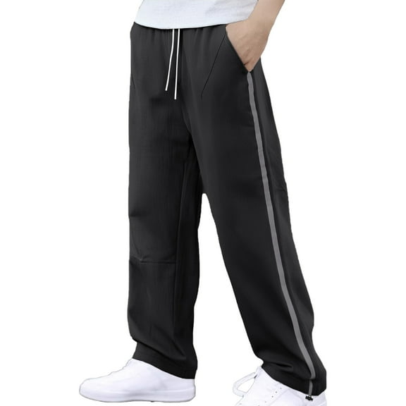 Men's Fashion Casual Drawstring Trousers with Adjustable Ankle for Everyday Comfort and Style Comfortable Sweatpants for Men Relaxed Fit Pant