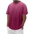 thumbnail image 1 of Men's Fashion Casual Gradual Change Color Short Sleeve Round-Neck Blouses Mens Body Suits Tops Cropped Tshirt Long Sleeve Blouses For Men, 1 of 5