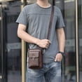 thumbnail image 1 of Men's Fashion Casual Mobile Phone Bag Messenger Bag,Black, 1 of 2