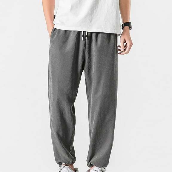 Men's Fashion Classic Twill Relaxed Fit Work Wear Cargo Pants Outdoor Sports Long Pants Loose Workout Trousers