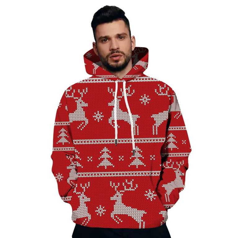 Men s Fashion Color Block Sweatshirt Tie Dye Drawstring pullover