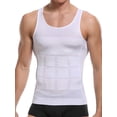 thumbnail image 1 of Men's Fashion Compression Undershirts Ultra Slimming Body Shaper Belly Control Vest Workout Active Gynecomastia Tank Tops, 1 of 6