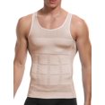 thumbnail image 1 of Men's Fashion Compression Undershirts Ultra Slimming Body Shaper Belly Control Vest Workout Active Gynecomastia Tank Tops, 1 of 4