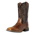 thumbnail image 1 of Men's Fashion Cowboy Boots - Western Design with Elaborate Embroidery,Square Toe,Chunky Heel,Mid - Calf,Pull On for a Casual yet Chic Look,Brown, 1 of 6