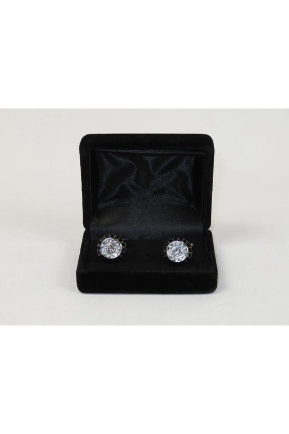 Men's Fashion Cufflinks By J.Valintin Silver/Gold Plated and Stones JVC-2