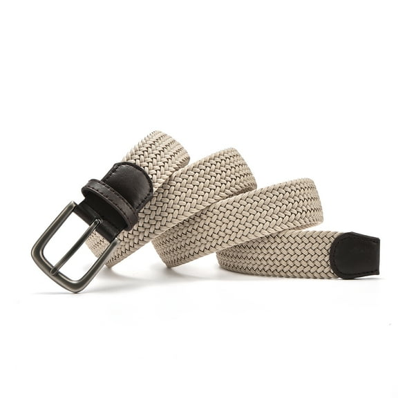 Men's Fashion Decorative New Casual Outdoor Golf Versatile Elastic Woven Belt (Width 1.33in)