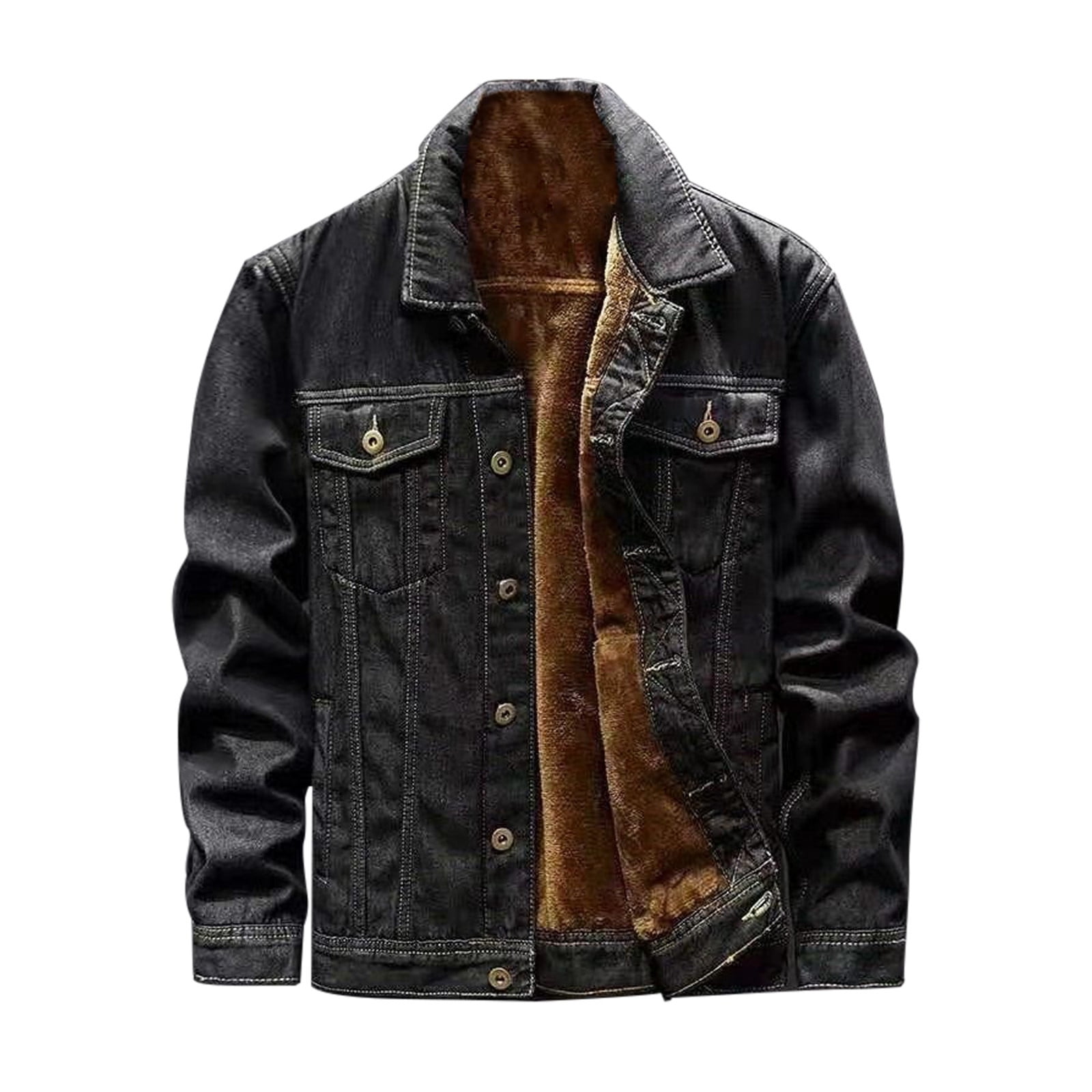 Big and tall mens leather car coat best sale