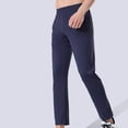 thumbnail image 1 of Men's Fashion Drawstring Elastic Waist Solid Color Casual Sweat Length Pants Capri Leggings For Men Mens Athletic Leggings Scrunch Leggings For Men Black Black Leggings For Boys 10-12, 1 of 9