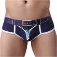 thumbnail image 1 of Men's Fashion Elastic Waistband Beam Beach Line Belt Casual Sports Shorts, 1 of 5