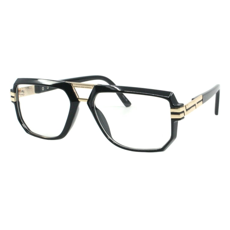 Men's Fashion Eyeglasses Geometric Square Clear Lens Glasses UV400