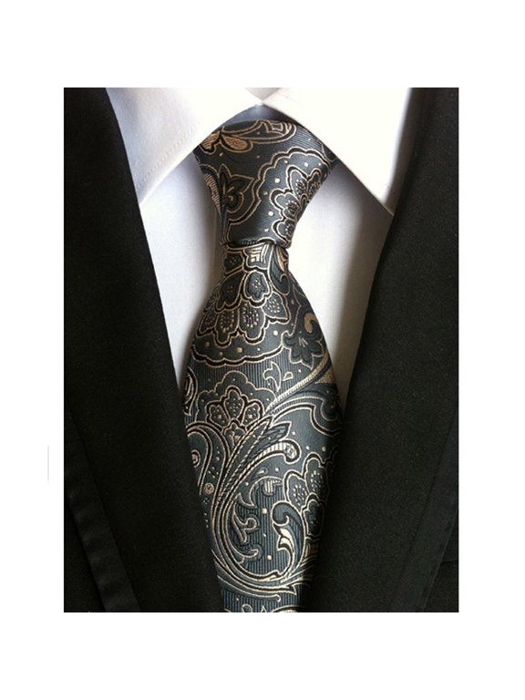 Men's Fashion Flower Paisley JACQUARD WOVEN Necktie Wedding Party Ties