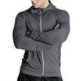 thumbnail image 1 of Men's Fashion Full Zip Hoodies Sweatshirts 2025 Fall Trendy Long Sleeve Hiking Jacket Athletic Performance Tops, 1 of 8