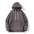 thumbnail image 1 of Men's Fashion Hoodies Qiggri Man Fashion Casual Comfy Solid Loose Hooded Pocket Sweatshirts Pullover Blouse, 1 of 3