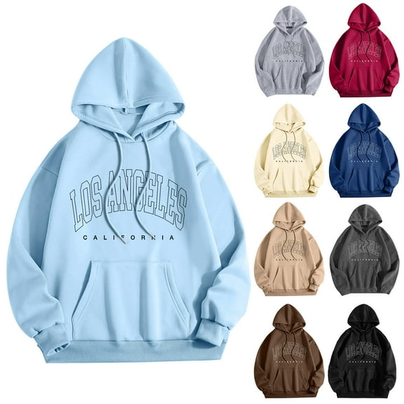 Men's Fashion Hoodies Sweatshirts Co-Ed Monogram Letter Graphic Print Hoodie Long Sleeve Sweatshirts Tops Hoodie Men Beige S