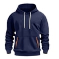thumbnail image 1 of Men's Fashion Hoodies & Sweatshirts Men's Hoodies Mens Casual Hooded Collar Drawstring Hoodies Pullover Sweatshirts Casual Long Sleeve Shirts with Pockets, 1 of 3