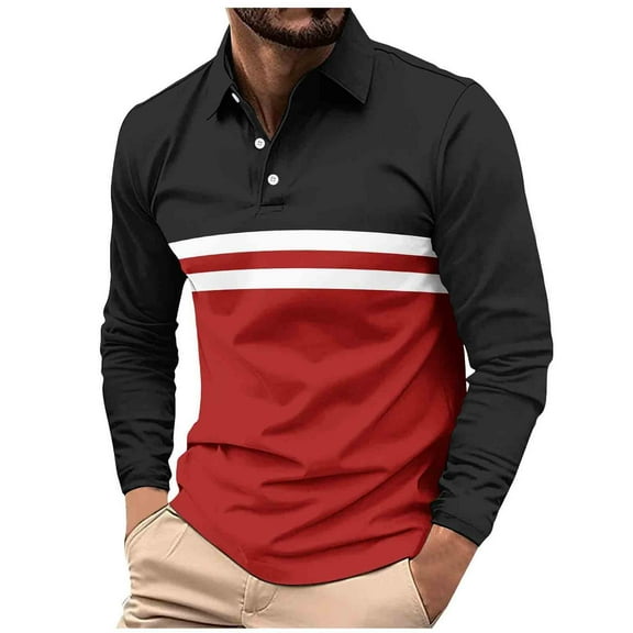 Men's Fashion Hoodies & Sweatshirts Shirts for Men Long Sleeve Button V Neck Henley Tops Striped Moisture Wicking Vacation Outfits Cruise Blouses