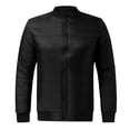 thumbnail image 1 of Men's Fashion Jacket Autumn Winter Zipper Warm Classic Dailywear Leisure Packable Light Top Coats Comfy Casual Overcoats, 1 of 4