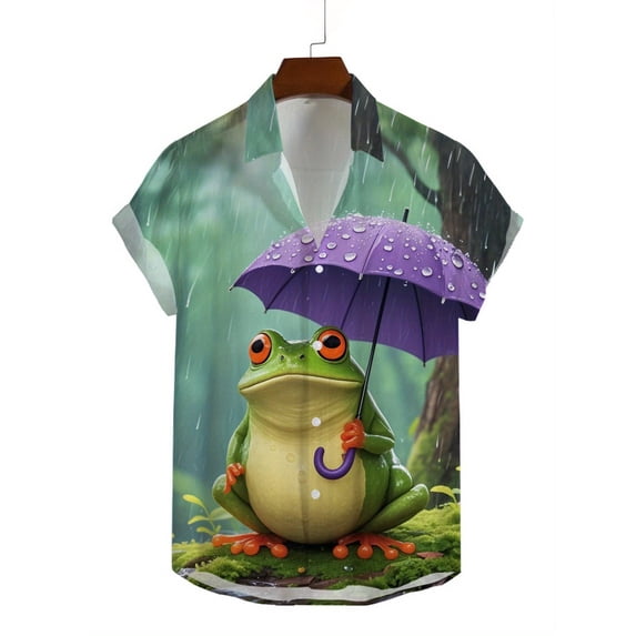 Men's Fashion Lapel Pattern Shirt