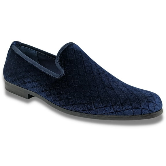 Men's Fashion Loafers Slip-On Shoes Diamond Design