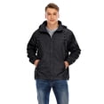thumbnail image 1 of Men's Fashion Long Sleeve Windbreaker with Hood Ultra-light Waterproof Jacket Zip Up Quick-drying Windproof Coat, 1 of 8