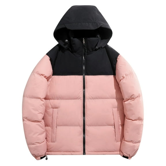 Men's Fashion Loose Winter Fashion Daily Retro Casual Warm Hooded Down Jacket