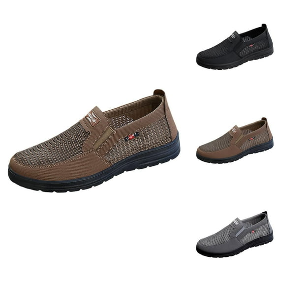 Men's Fashion Mesh Solid Color Sneakers Comfortable Running Shoes Comfortable Shoes For Men