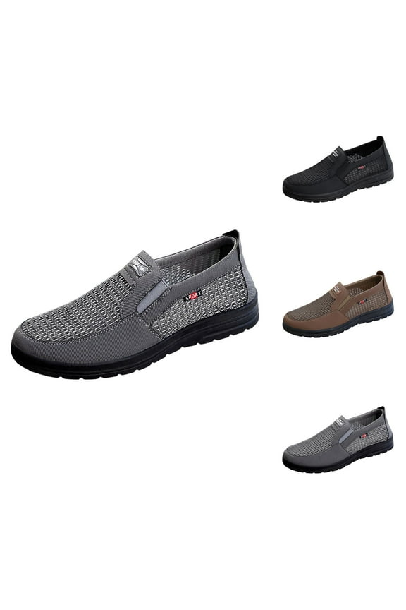 Men's Fashion Mesh Solid Color Sneakers Comfortable Running Shoes Men'S Athletic Shoes