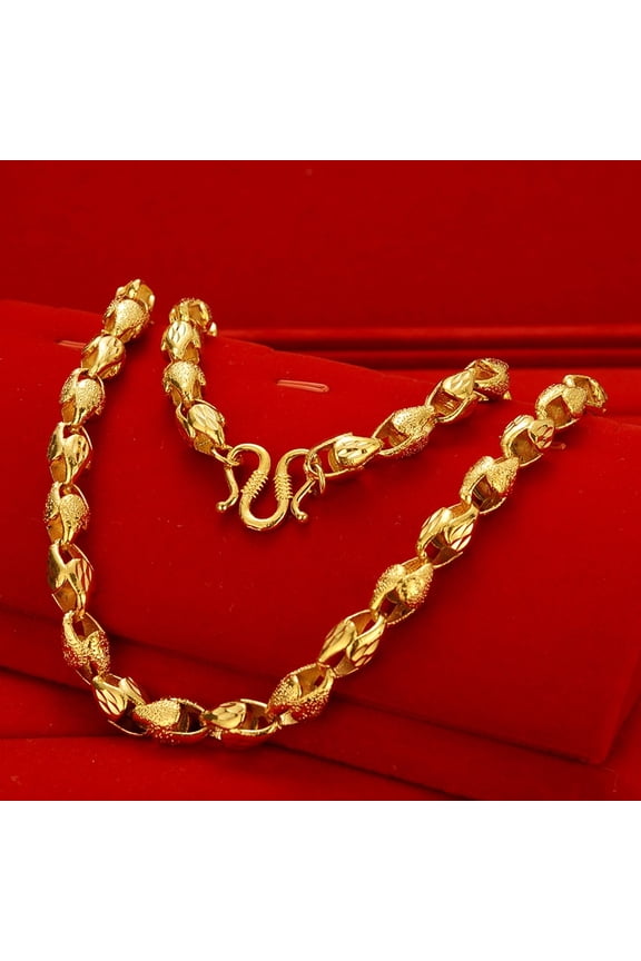 Men's Fashion Must-Have 18K Gold Plated Trendy Necklace in Jewelry Accessories