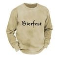 thumbnail image 1 of Men's Fashion Oversized Crew Neck Pullover Sweatshirt Hop Winter Garment Top Casual Streetwear Apparel Sweat Shirts Athletic Top Lightweight Basic Pullover Shirts, 1 of 4