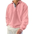 thumbnail image 1 of Men's Fashion Plus Size Long Sleeve Shirts Casual Full Sleeve Crew Neck Top Loose Shirt Top Print Graphic Sweatshirt Up to 65% off!, 1 of 6