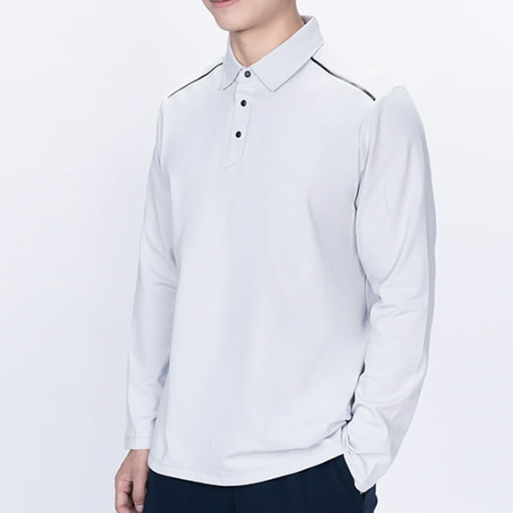 Men's Fashion Plus Size Long Sleeve Shirts Lapel Button Striped Loose Casual d Shirt Up to 65% off!