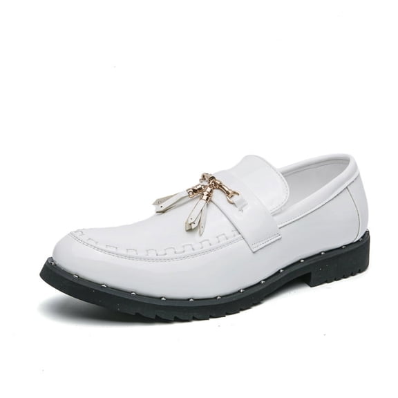 Men's Fashion Pointed Leather Shoes Mens Dress Shoes Casual Business Formal Oxford Derby Dress Leather Sneakers Simple Comfortable Walk Office Loafers Flats Shoes for Men