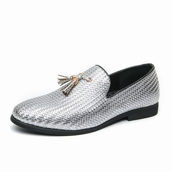 Men's Fashion Pointed Leather Shoes Mens Dress Shoes Casual Business Formal Oxford Derby Dress Leather Sneakers Simple Comfortable Walk Office Loafers Flats Shoes for Men