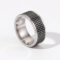 thumbnail image 1 of Men's Fashion Simple Geometric Titanium Steel Ring, 1 of 2