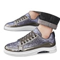 thumbnail image 1 of Men's Fashion Sneakers Glitter Sparkly Tennis Shoes Shiny Sequin Low Cut Casual Skate Shoes, 1 of 7