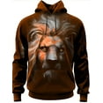 thumbnail image 1 of Men's Fashion Spring and Autumn Hoodie Graphic Lion3D Printed Hoodie Unisex Harajuku Street Leisure Sports Hoodie, 1 of 10