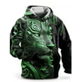 thumbnail image 1 of Men's Fashion Spring and Autumn Hoodie Graphic Lion3D Printed Hoodie Unisex Harajuku Street Leisure Sports Hoodie, 1 of 10