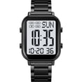 thumbnail image 1 of Men's Fashion Stainless Steel Watches Easy-Read Luminous Date Waterproof Chronograph Wristwatches, 1 of 3