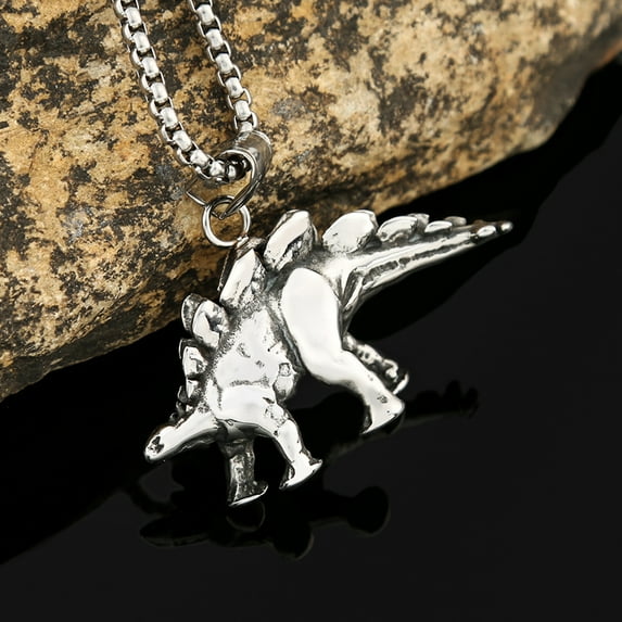 Men's Fashion Titanium Steel Dinosaur Necklace